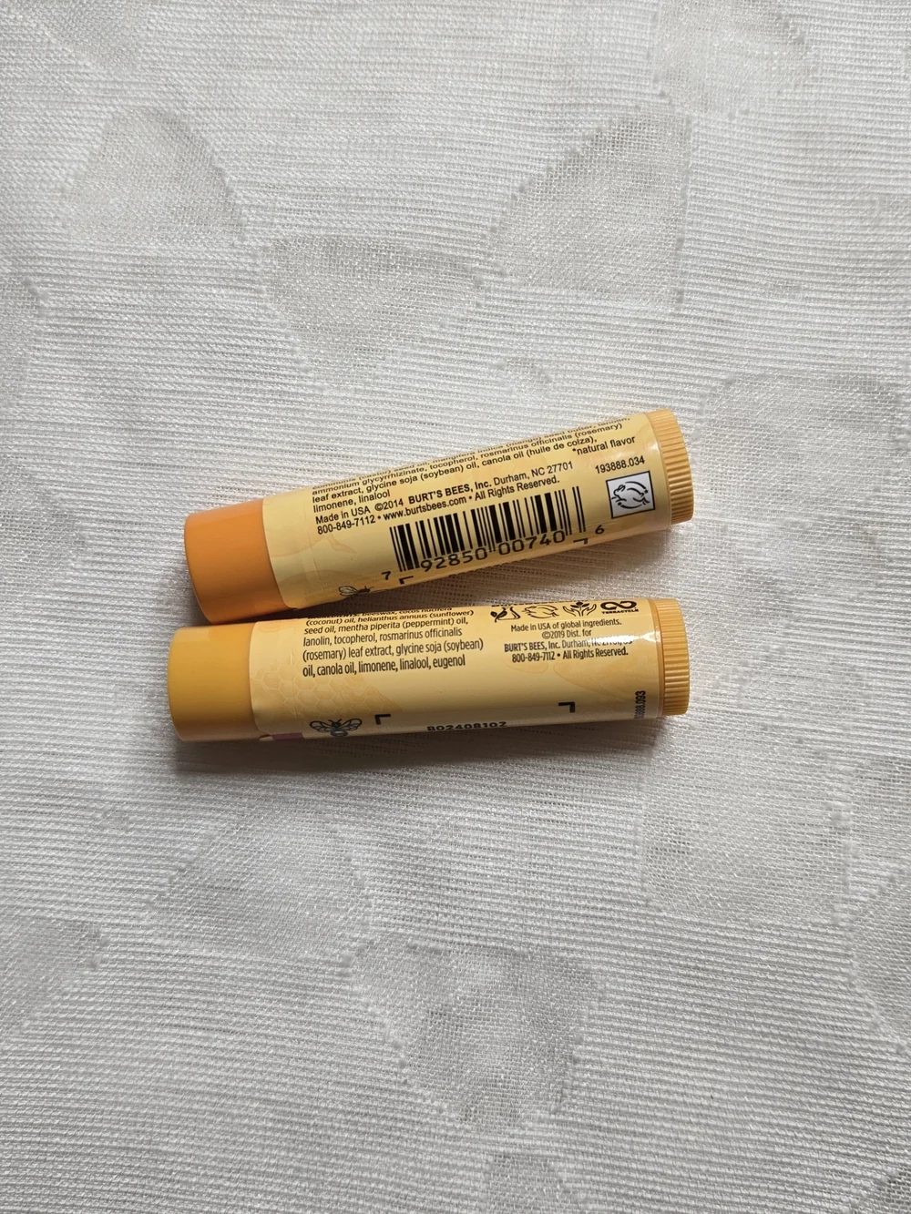 *SALE* NEW Burt's Bees Beeswax Lip Balm 2-Pack Mango & Peppermint 0.15 oz Solid